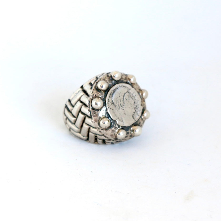 Small Coin Ring Rings Dian Malouf   