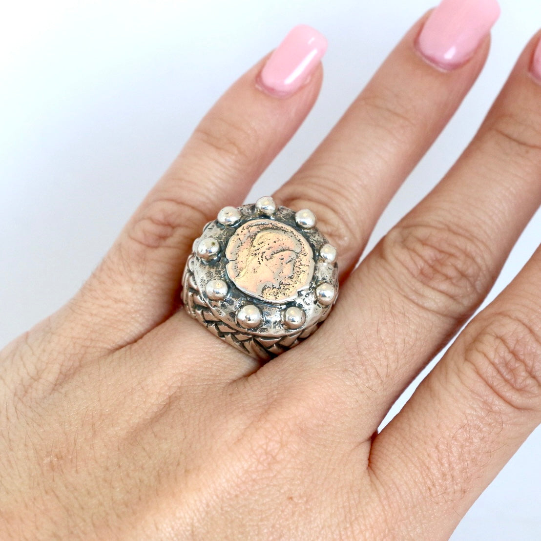 Small Coin Ring Rings Dian Malouf   