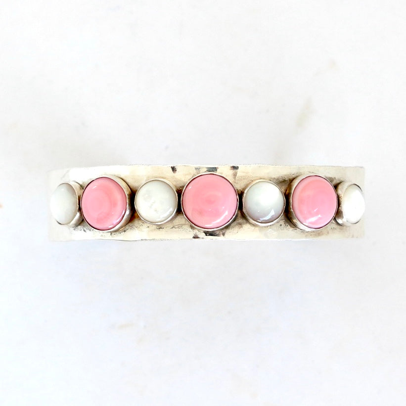 1/2" Pink Conch and MOP Cuff Cuffs Richard Schmidt