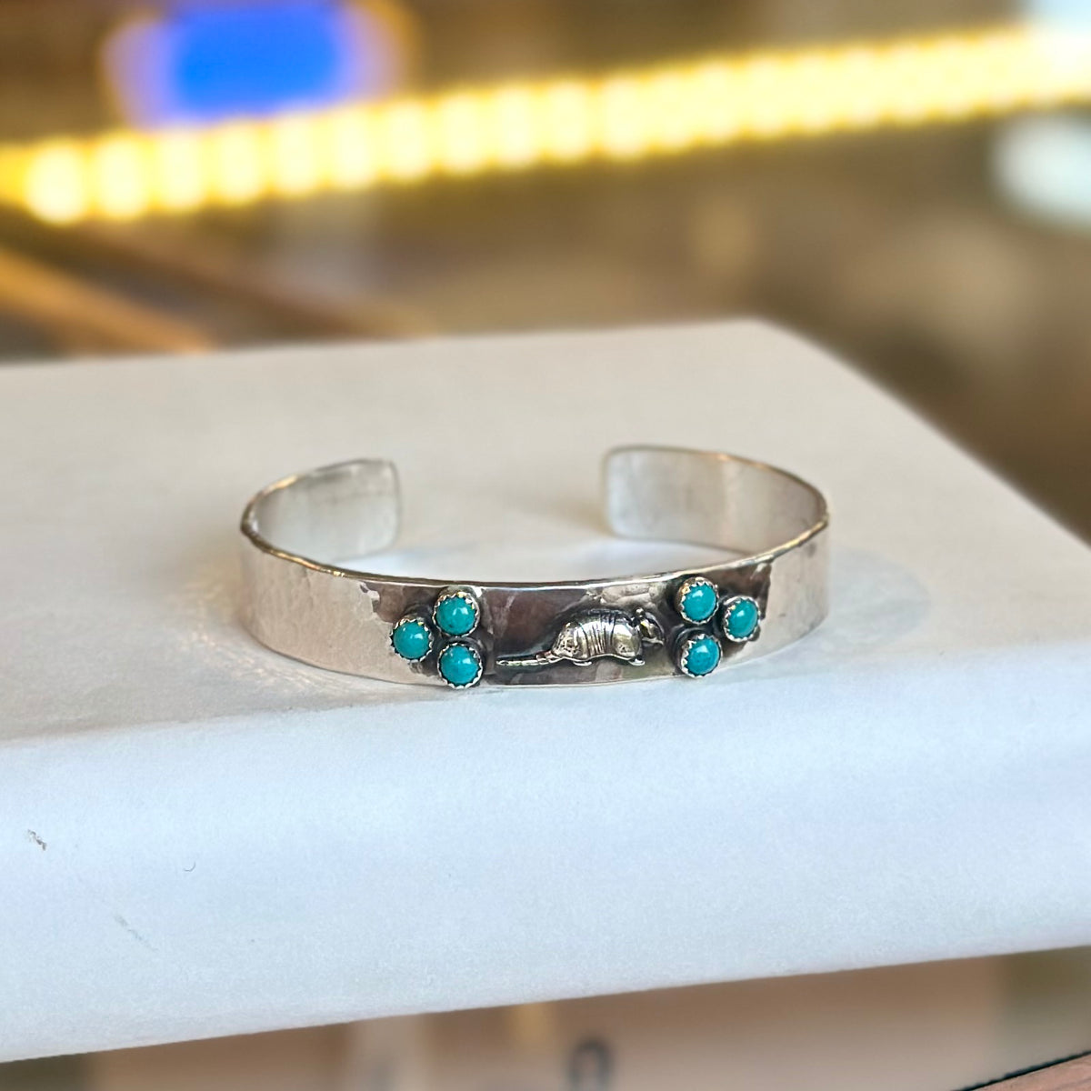 Armadillo Turquoise Cuff by Richard Schmidt