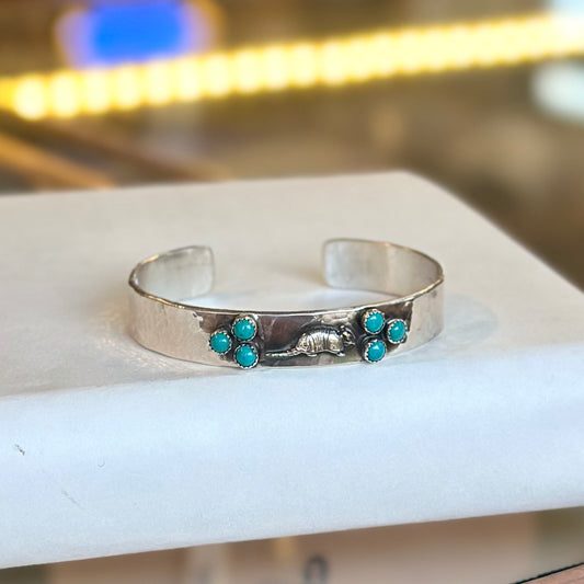 Armadillo Turquoise Cuff by Richard Schmidt Trends & Traditions Boutique