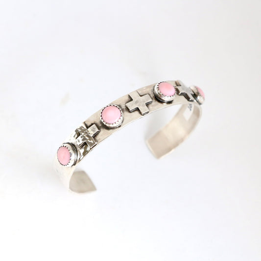 10mm Pink Conch and Crosses Cuff Cuffs Richard Schmidt