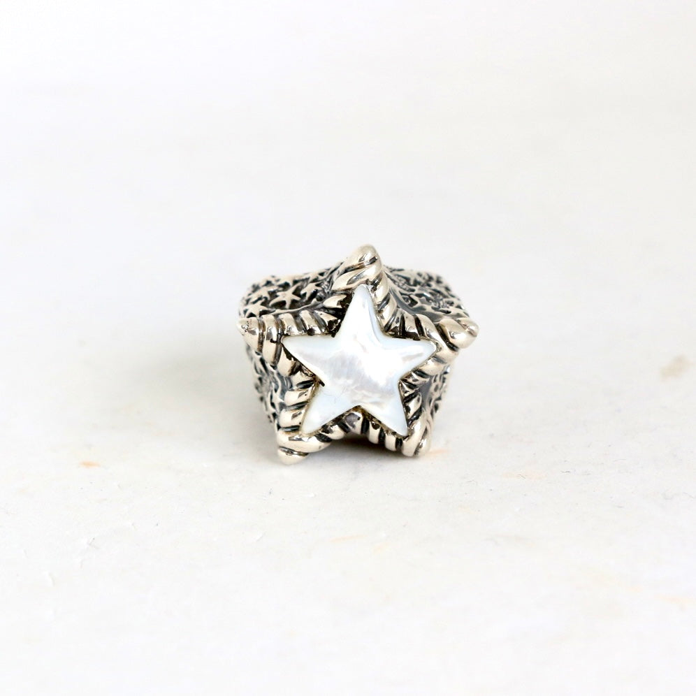 Mother of Pearl Star Ring Rings Dian Malouf