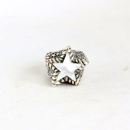 Mother of Pearl Star Ring Rings Dian Malouf