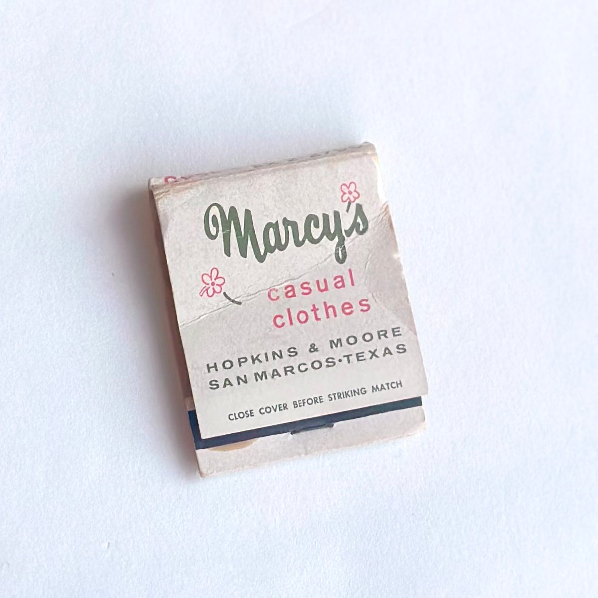 "Marcy's" Matchbook by Trends & Traditions