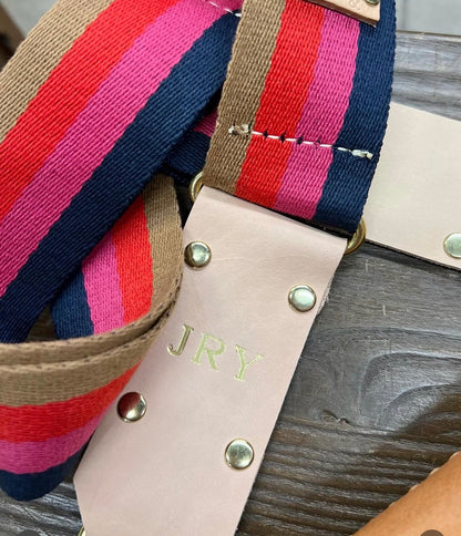 Fancy Strap - Camel/Red/Pink/Navy