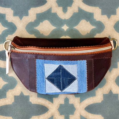 Blue Collar Small Fanny - Coldbrew/Denim Patchwork