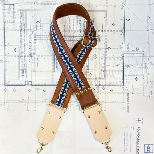 Americana Leather Strap - Montana/Blue Indigo Laine