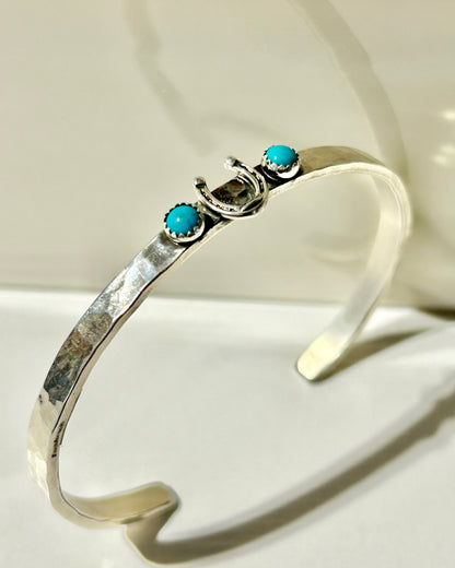 4mm Horseshoe with Turquoise Cuff Cuffs Richard Schmidt