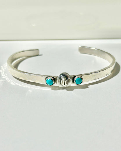4mm Cowboy Hat with Turquoise Cuff Cuffs Richard Schmidt