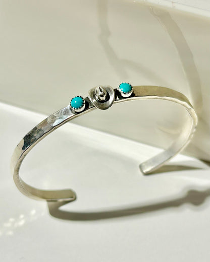 4mm Cowboy Hat with Turquoise Cuff Cuffs Richard Schmidt