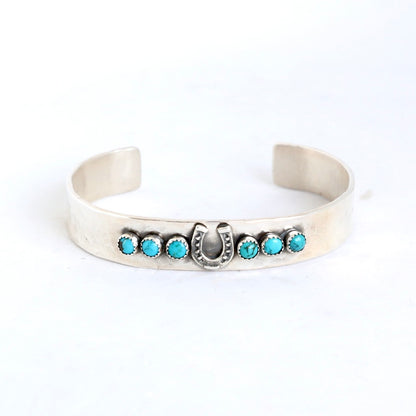 10mm Horseshoe & Turquoise Cuff Cuffs Richard Schmidt