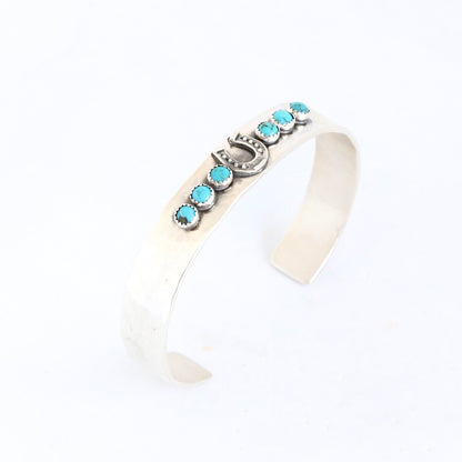10mm Horseshoe & Turquoise Cuff Cuffs Richard Schmidt