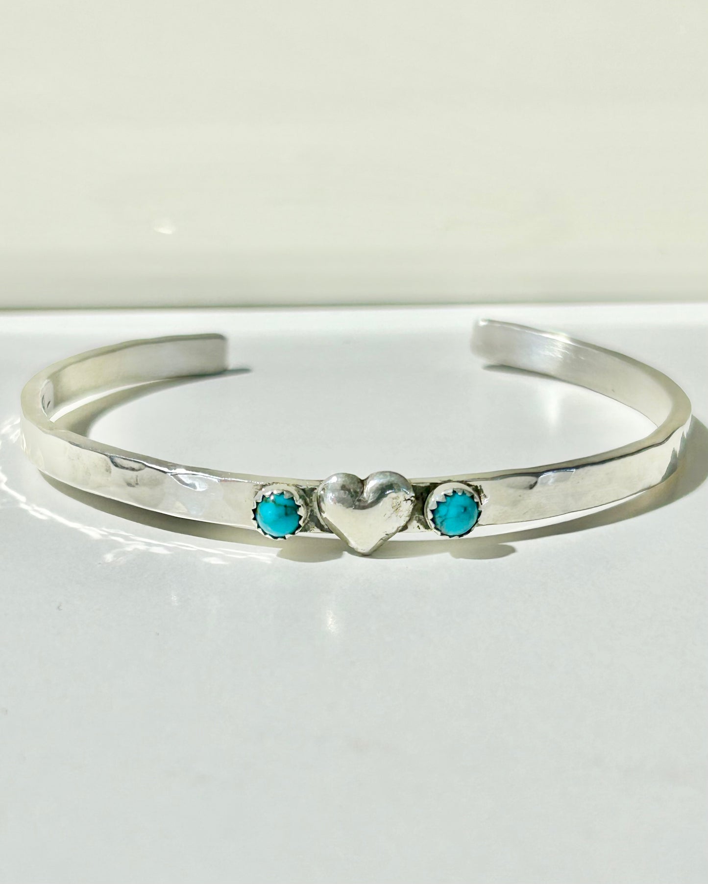 4mm Heart with Turquoise Cuff Cuffs Richard Schmidt