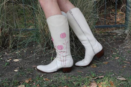 Tall Flower Booots SHOES Mario Garcia