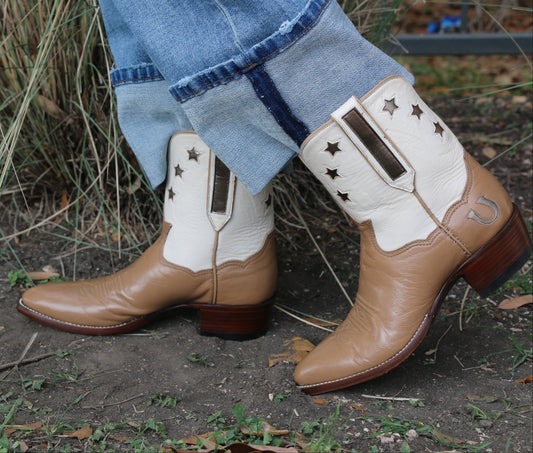 Shorty Stars Boots SHOES Mario Garcia 6 Taupe/Cream