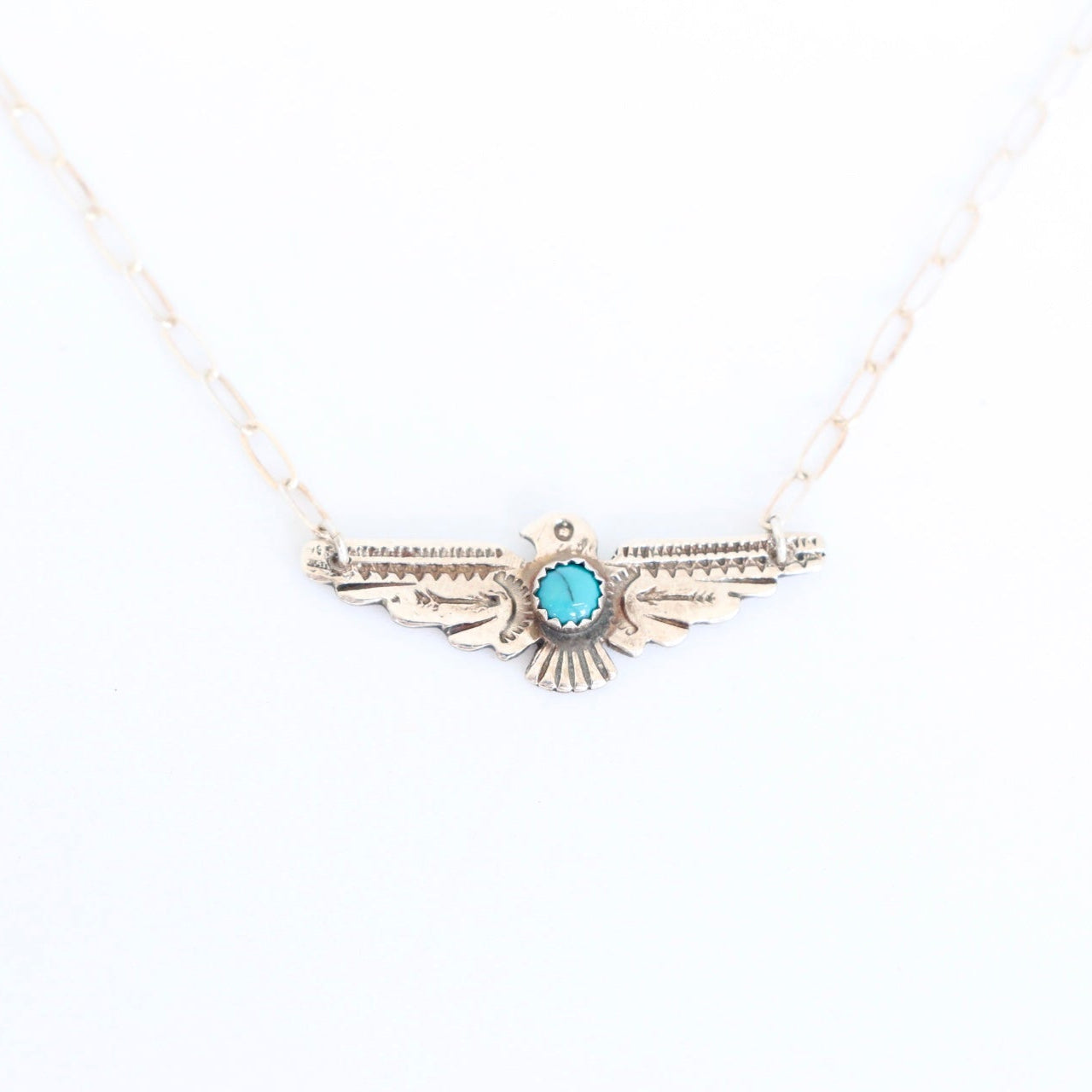 Thunderbird Necklace with Turquoise Necklaces Richard Schmidt