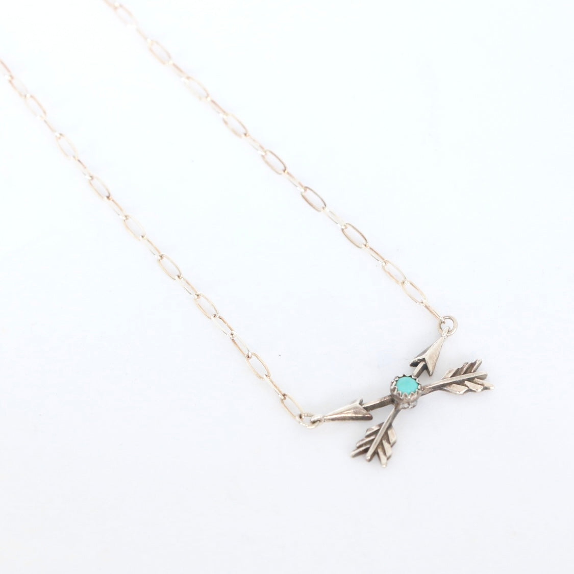 Crossed Arrows with Turquoise Necklace Necklaces Richard Schmidt