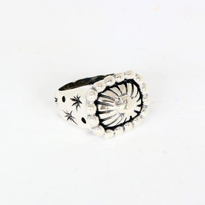 Beaded Cross Ring Rings Dian Malouf All Silver 5