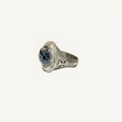 Faceted Kyanite Sterling Silver Ring Rings Armenta   