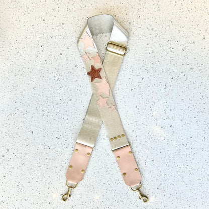 Stars Leather Strap (Order in any color!) Fanny Packs Indigo Laine