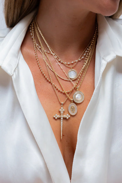 Petite Mother Mary Necklace NECKLACES JOY DRAVECKY