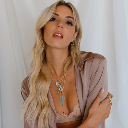 Our Lady Guadalupe Enamel Necklace