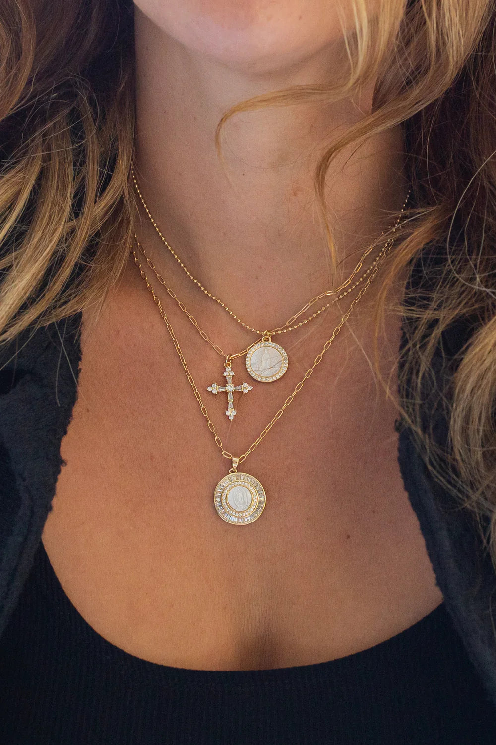 Petite Mother Mary Necklace NECKLACES JOY DRAVECKY