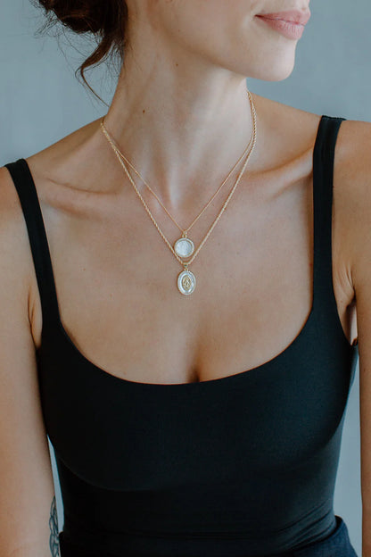 Petite Mother Mary Necklace NECKLACES JOY DRAVECKY