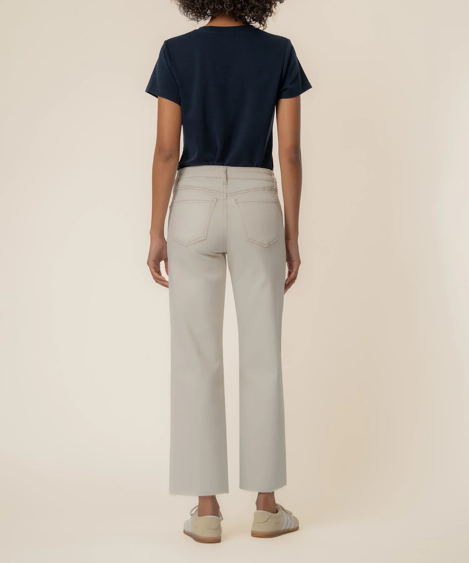Charlotte High Rise Wide Leg Pants - Ecru Pants KUT