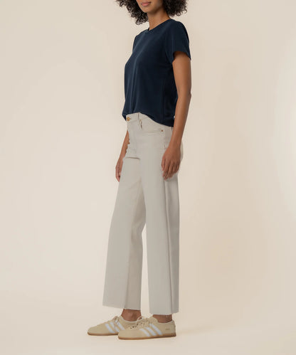 Charlotte High Rise Wide Leg Pants - Ecru Pants KUT