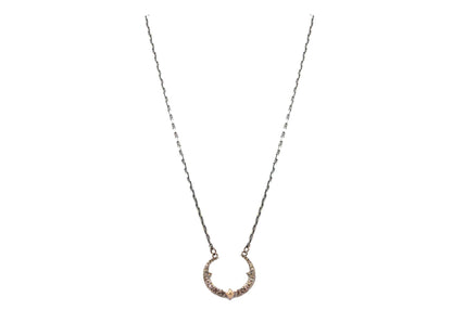 Crivelli Morganite Crescent Pendant Necklace Necklaces Armenta   
