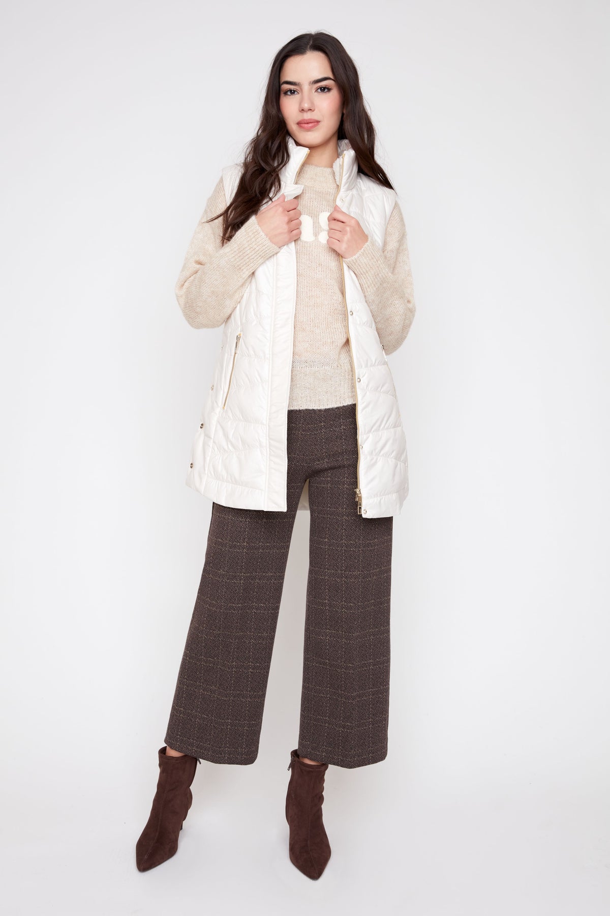 Long Luxe Quilted Puffer Vest VESTS RENUAR