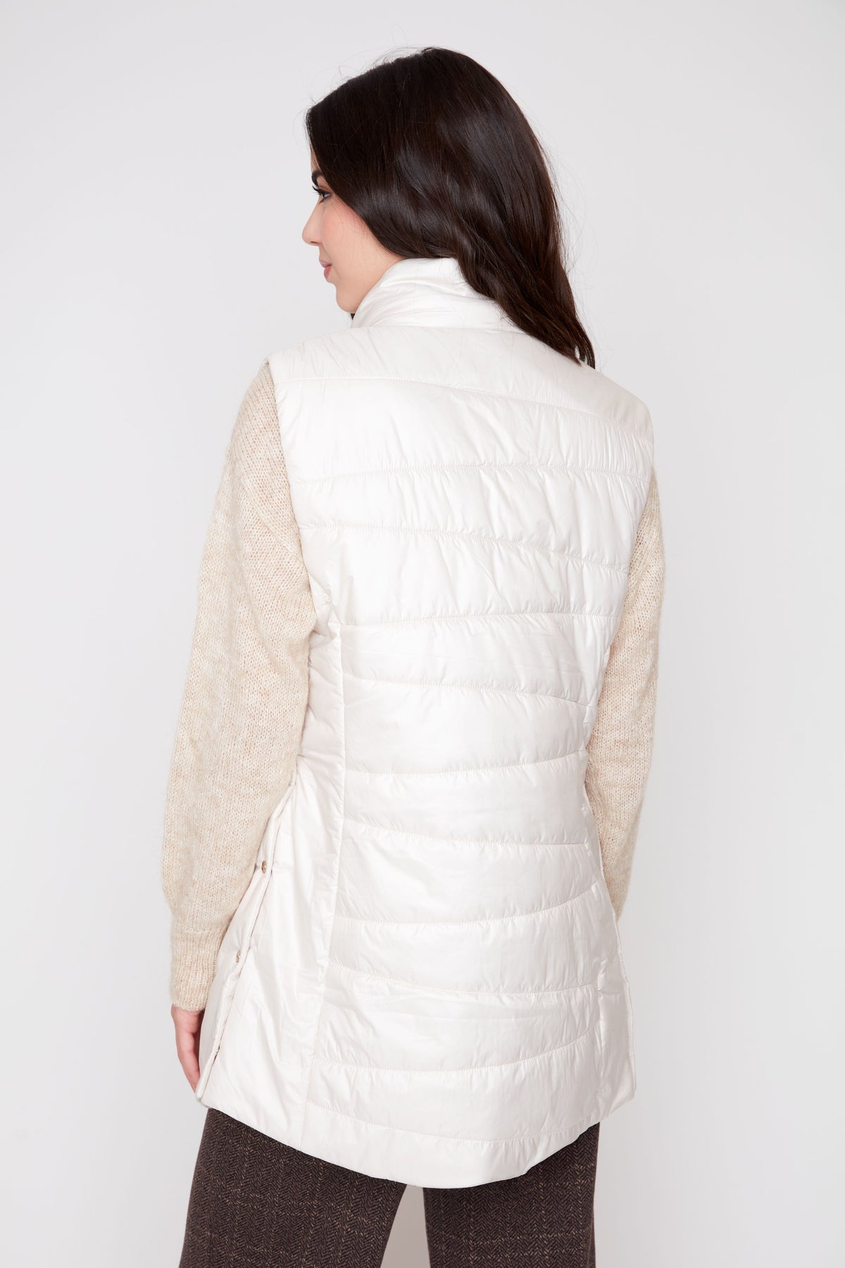 Long Luxe Quilted Puffer Vest VESTS RENUAR