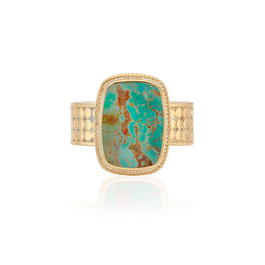 Turquesa Cushion Ring - Size 8 RINGS Anna Beck