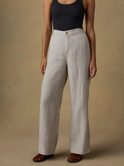Sun Strider Linen Pants - Flax