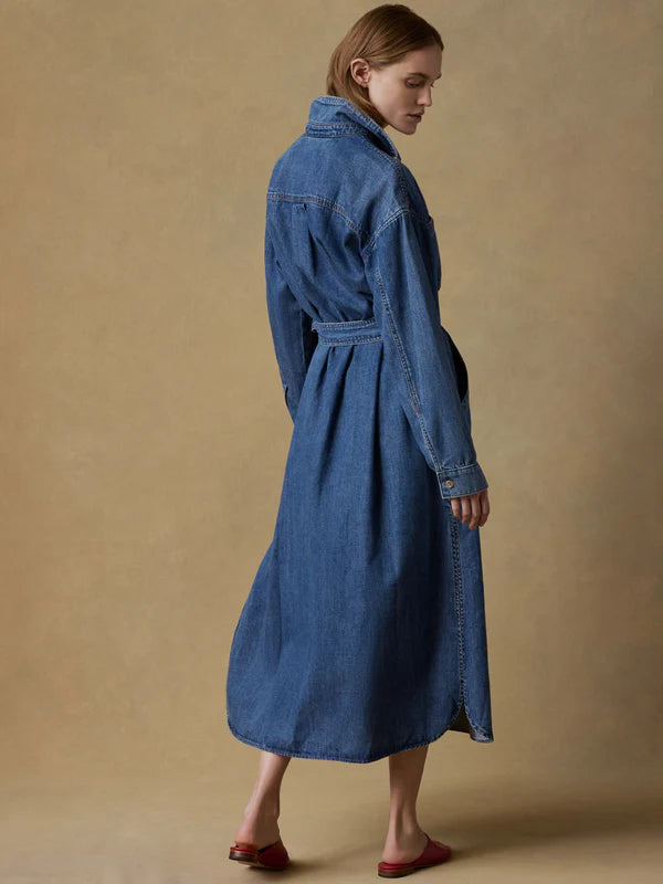 Sunfair Denim Cleo Shirtdress Dress Faherty Brand