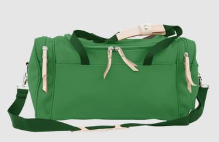 Small Square Duffel (Order in any color!) Duffel Bags Jon Hart Kelly Green Coated Canvas  
