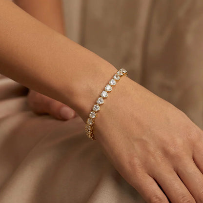 Heavenly Heart Tennis Bracelet NECKLACES JOY DRAVECKY
