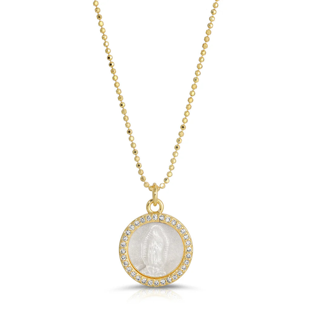 Petite Mother Mary Necklace NECKLACES JOY DRAVECKY