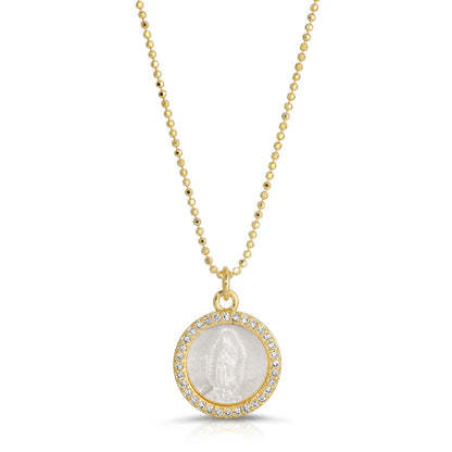 Petite Mother Mary Necklace NECKLACES JOY DRAVECKY