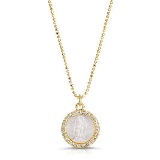 Petite Mother Mary Necklace NECKLACES JOY DRAVECKY