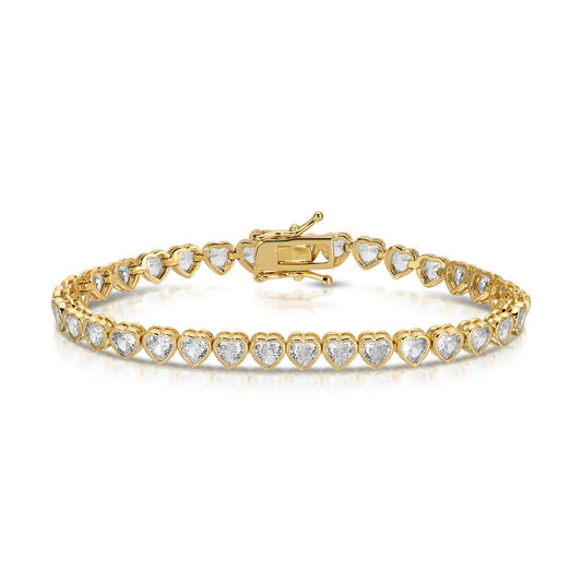 Heavenly Heart Tennis Bracelet NECKLACES JOY DRAVECKY