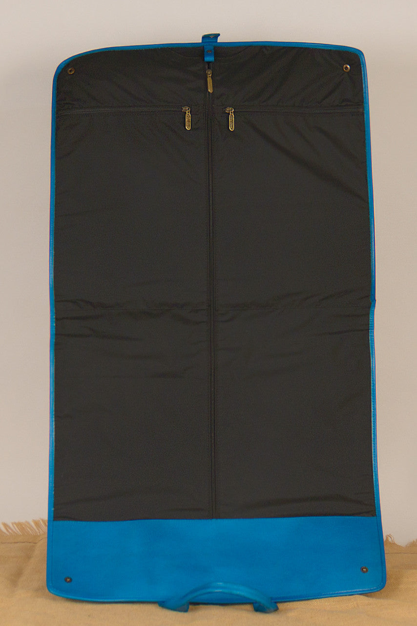 Señor Stan Hand-Tooled Leather Garment Bag Garment Bags Hide and Chic