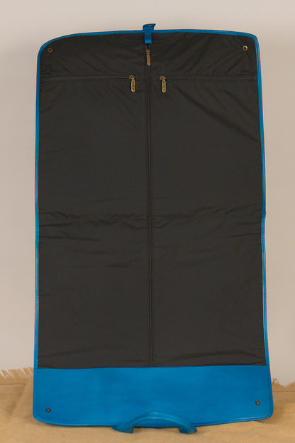 Señor Stan Hand-Tooled Leather Garment Bag Garment Bags Hide and Chic