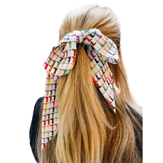 Cotton Frilly Scarf - Rainbow Boots Scarf BROOKE WRIGHT