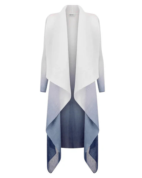 Alquema Short Collare Coat & Estrella Dress Matching Set - Marshmello to Indigo Coat Alquema