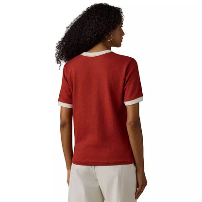 Sunwashed Slub Camp Tee - Red Ochre