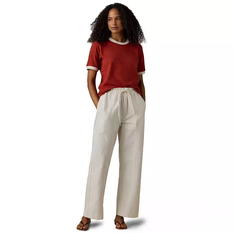 Sunwashed Slub Camp Tee - Red Ochre