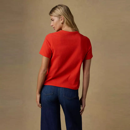 Sunwashed Essential Tee - Poppy Red